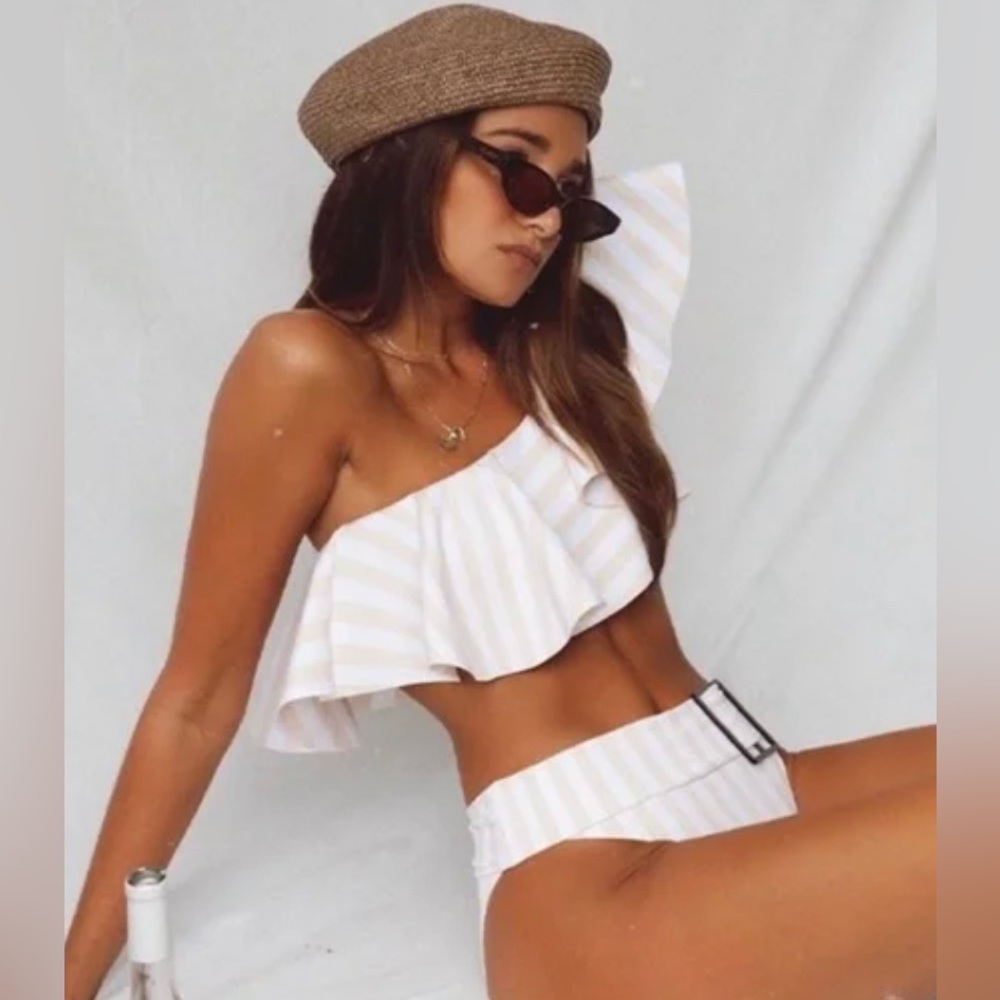 Onia x WeWoreWhat Cabana Stripe Positano Top XS